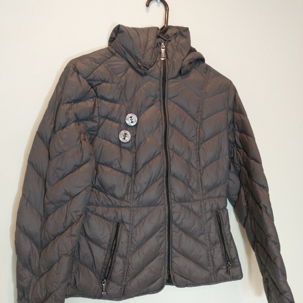 Michael Kors Cropped Down Puffer Jacket Size M